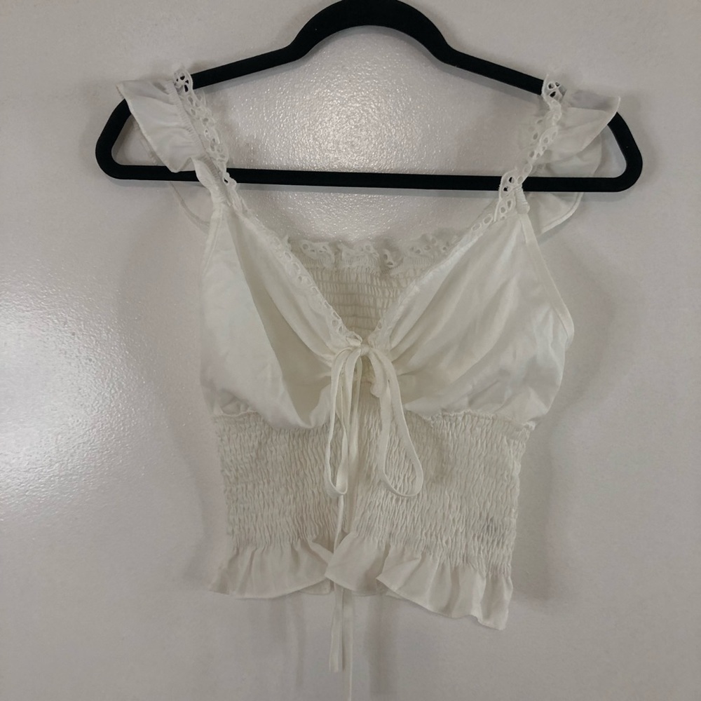 ❌SOLD❌White Crop Top